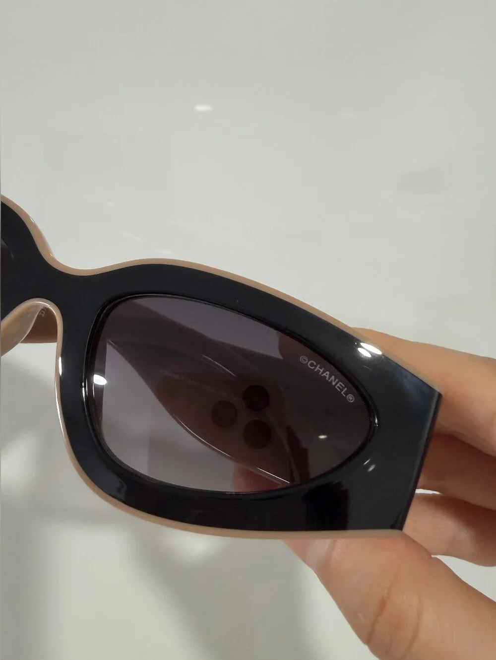 Chanel Cat-Eye Sunglasses with CC Emblem
